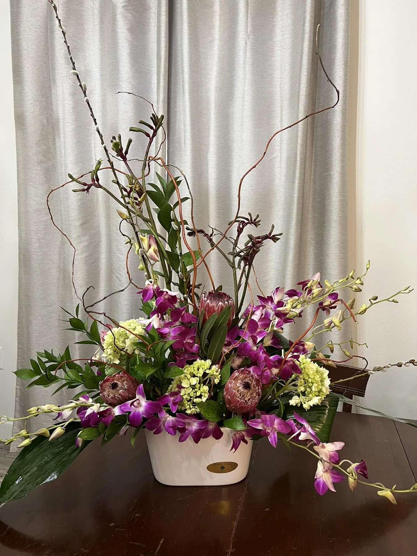 Custom floral arrangement by Fleur-de-Farber Florist