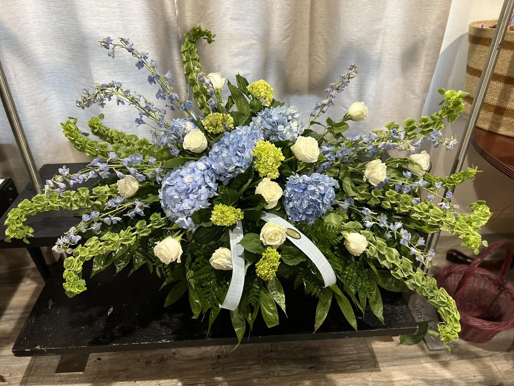 Sympathy floral design by Fleur-de-Farber Florist